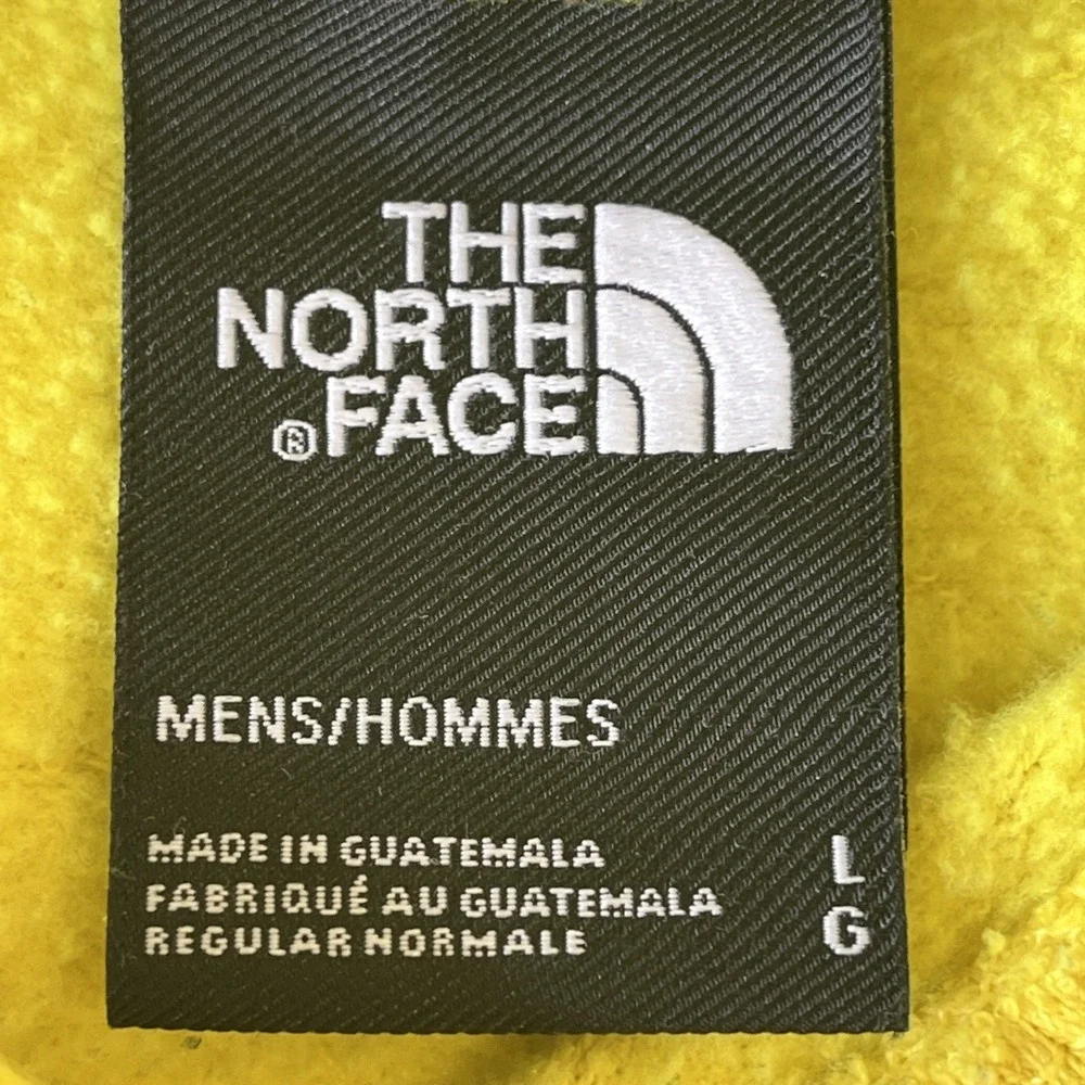 The North Face Yellow 2.0 Red Box‎  Pullover Hoodie Kangaroo Pocket High Vis L